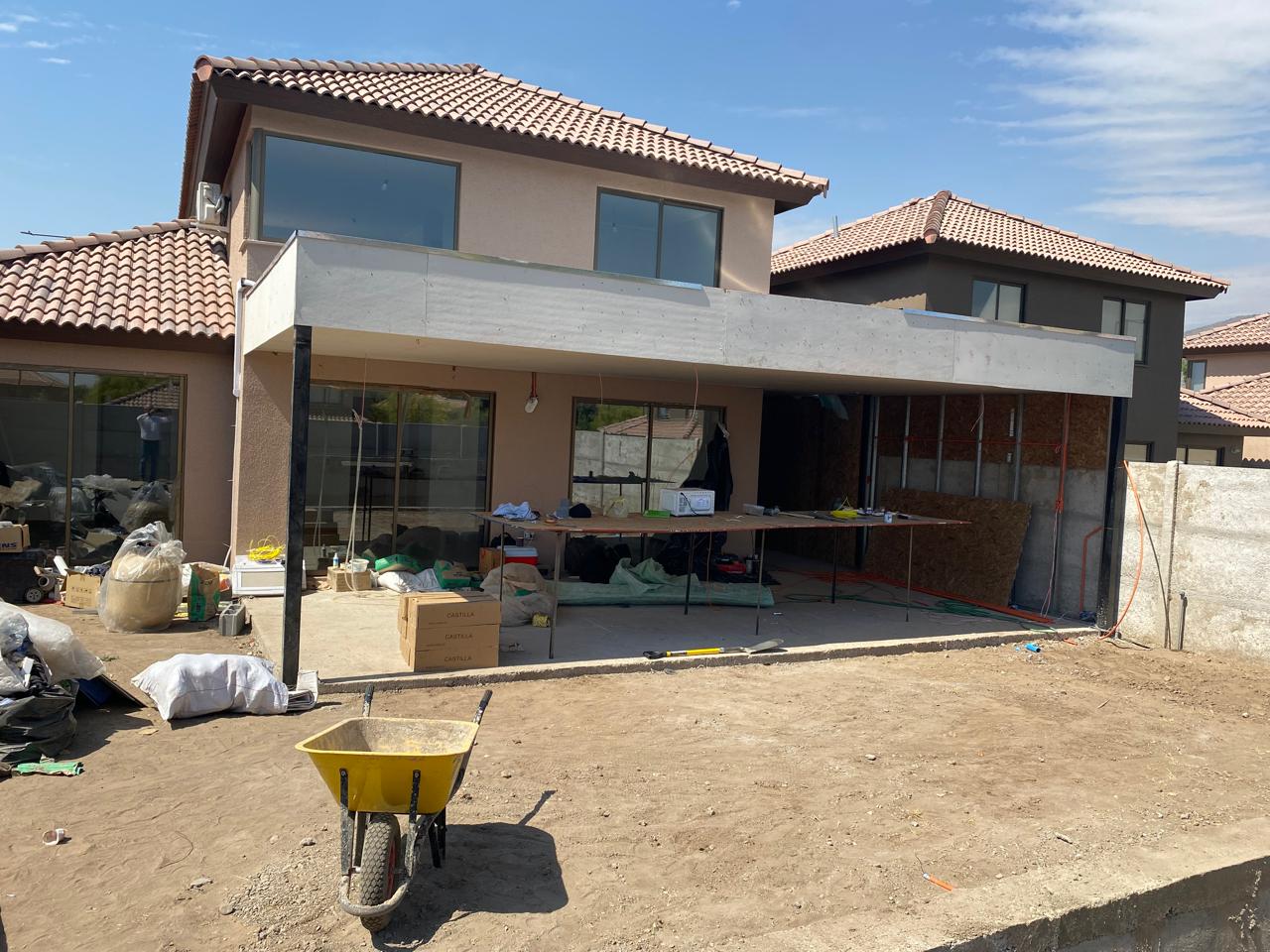 Terraza en obra gruesa